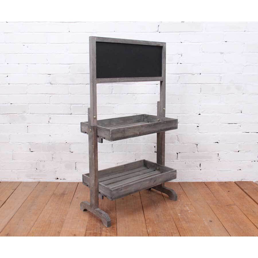 【台灣現貨速發】美式鄉村小黑板 咖啡館 留言板 置物架裝飾木架