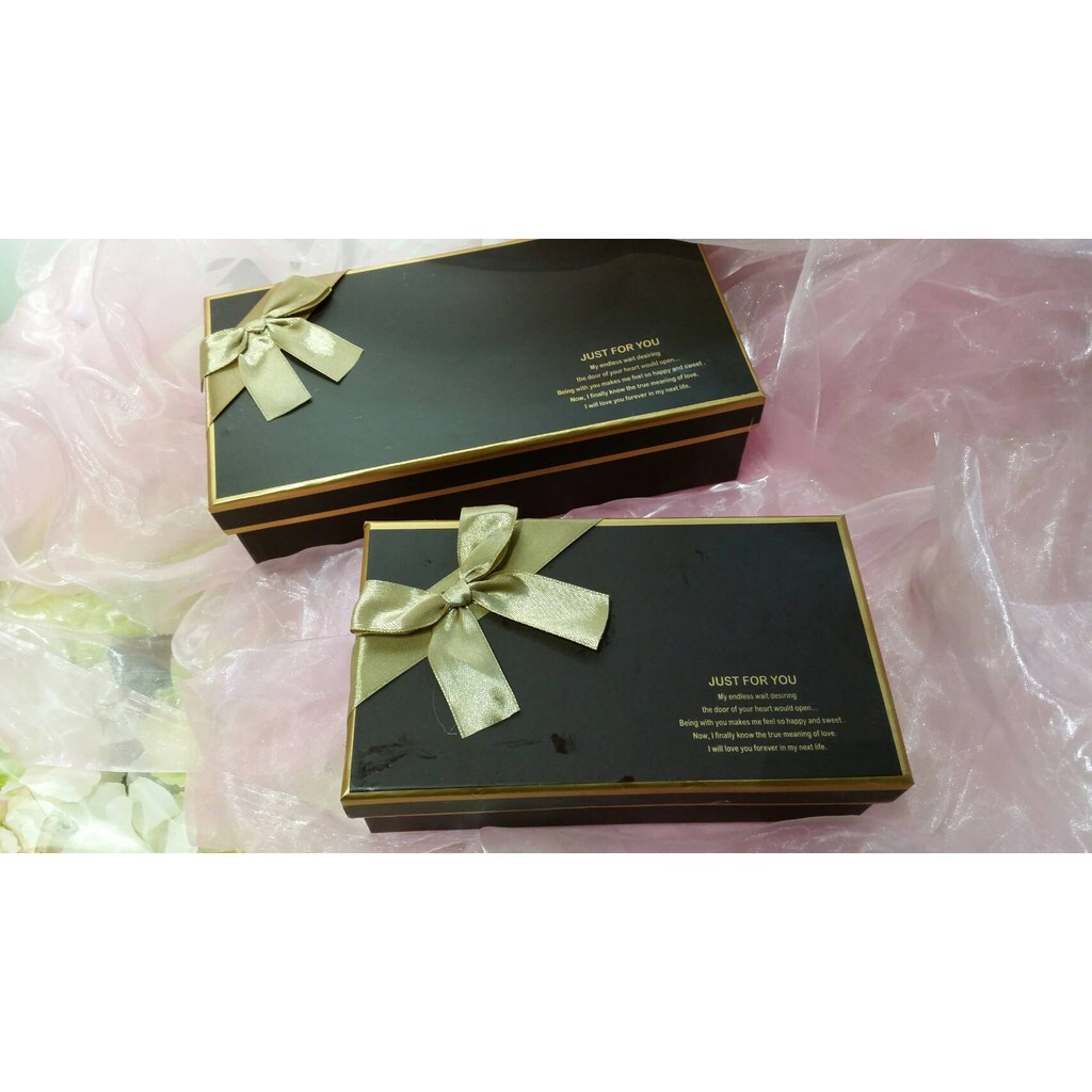 【台灣現貨速發】長方咖啡金禮物盒 方形盒 紙盒