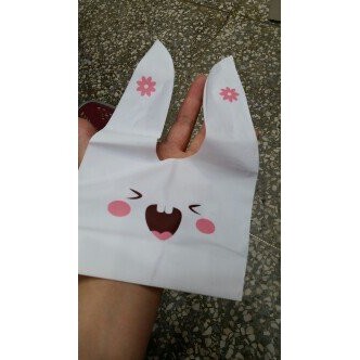 【台灣現貨速發】U51-----西點綁耳朵兔子包裝袋~一包10個16元