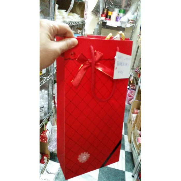 【台灣現貨速發】230G白卡加厚紙袋 (單支酒瓶紙袋)