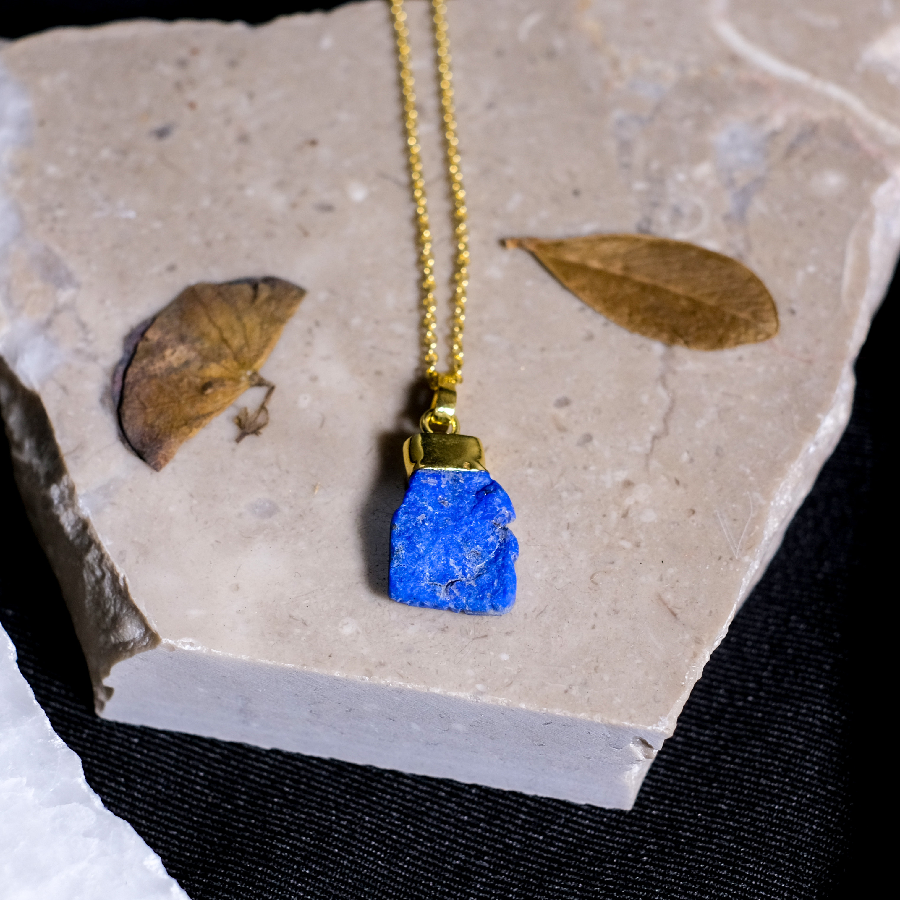 伊斯蘭金工｜Lajaward 原礦青金石墜鍊｜阿富汗