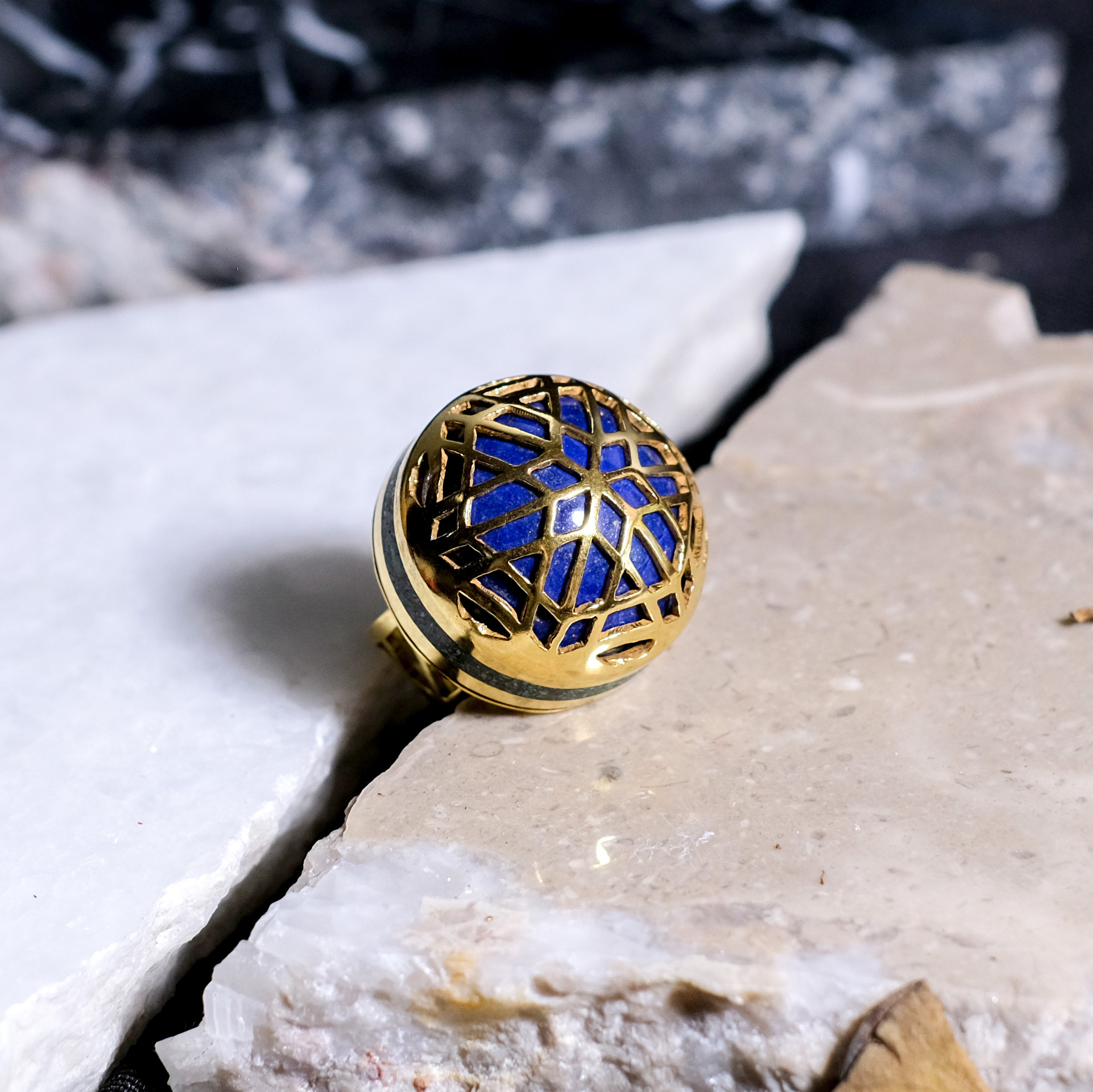 伊斯蘭金工｜Laila 青金石戒指｜阿富汗