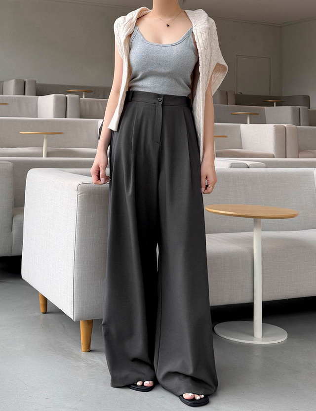 Backfold Wide Pants
