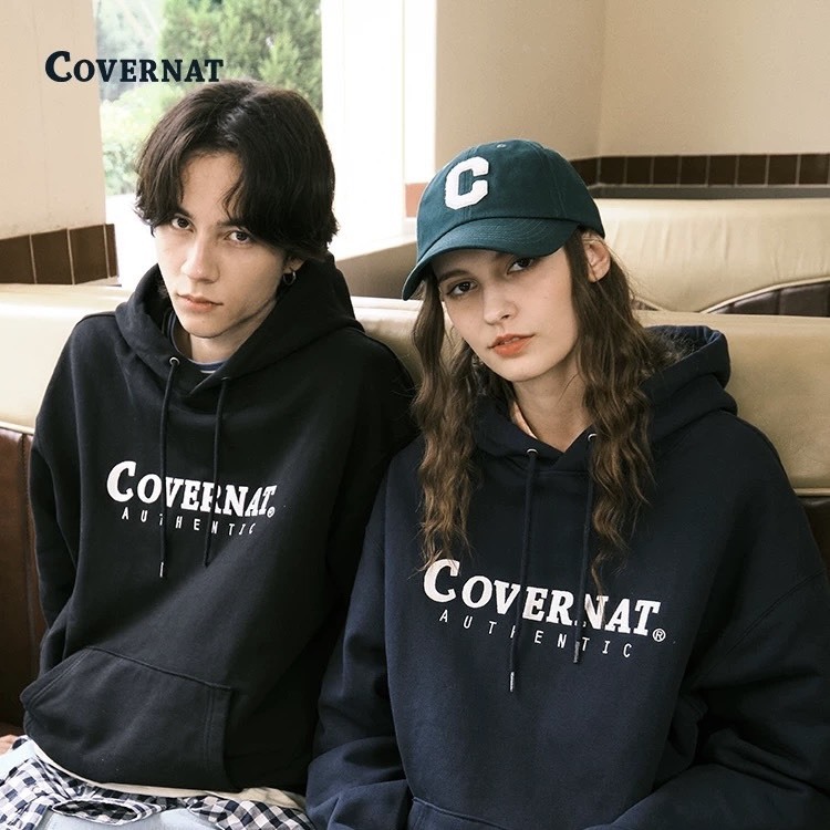 韓國 COVERNAT 經典LOGO 連帽長袖上衣