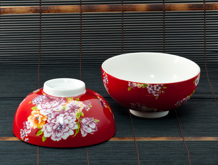 鹿港窯禮品館|台灣紅牡丹茶碗 MIT居家生活用品 花卉茶杯推薦