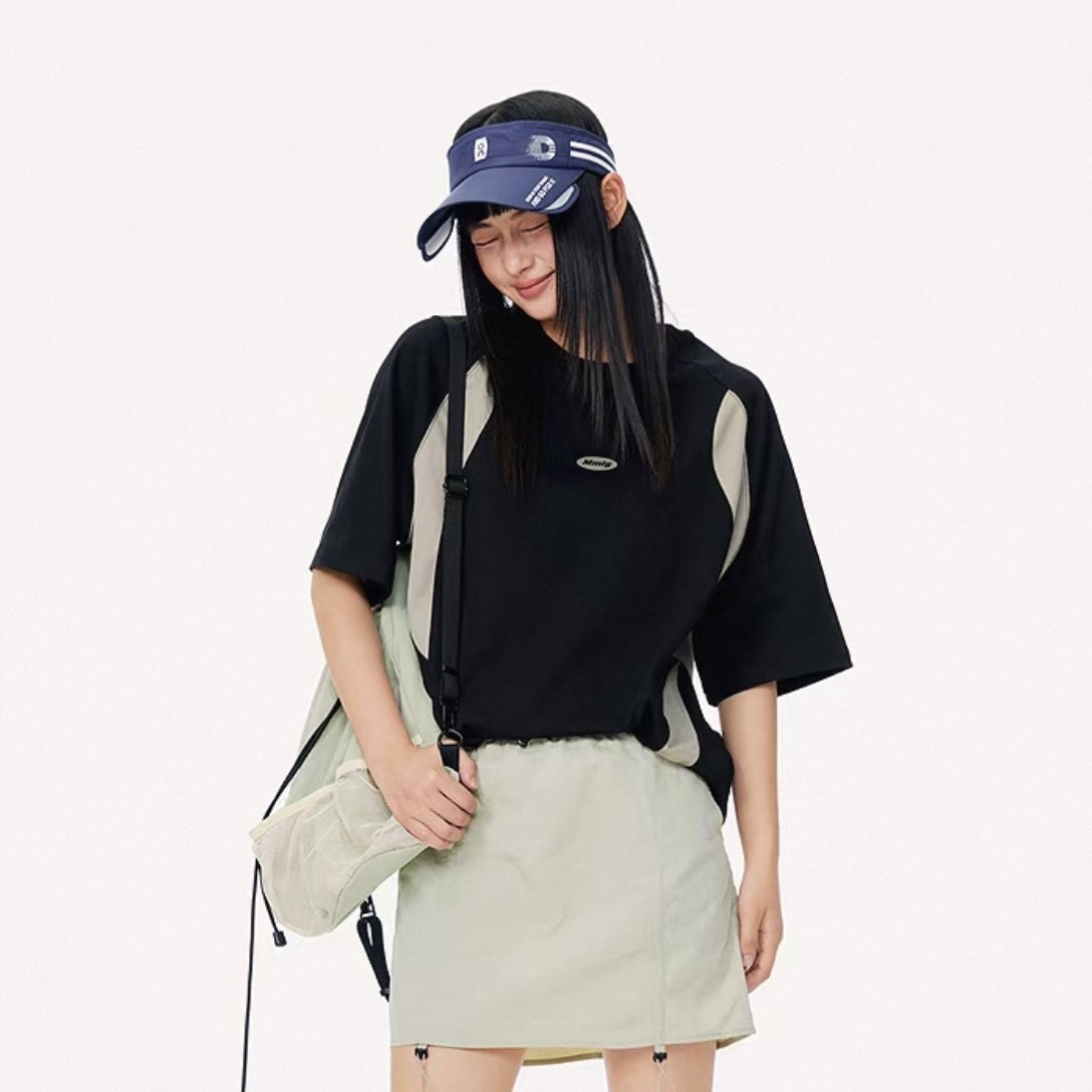 韓國 Mmlg 線條設計感 短袖上衣