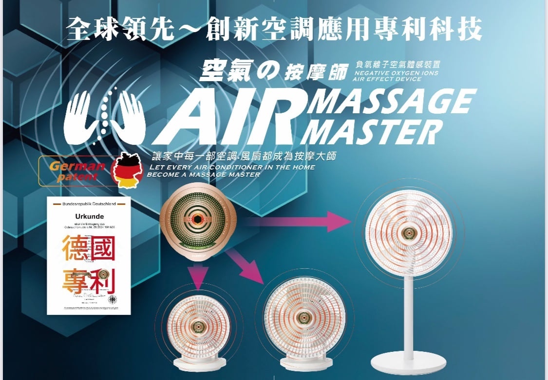A15/A16/A17 W093006（風扇）健鎂力負氧離子空氣按摩體感裝置**10年長效**