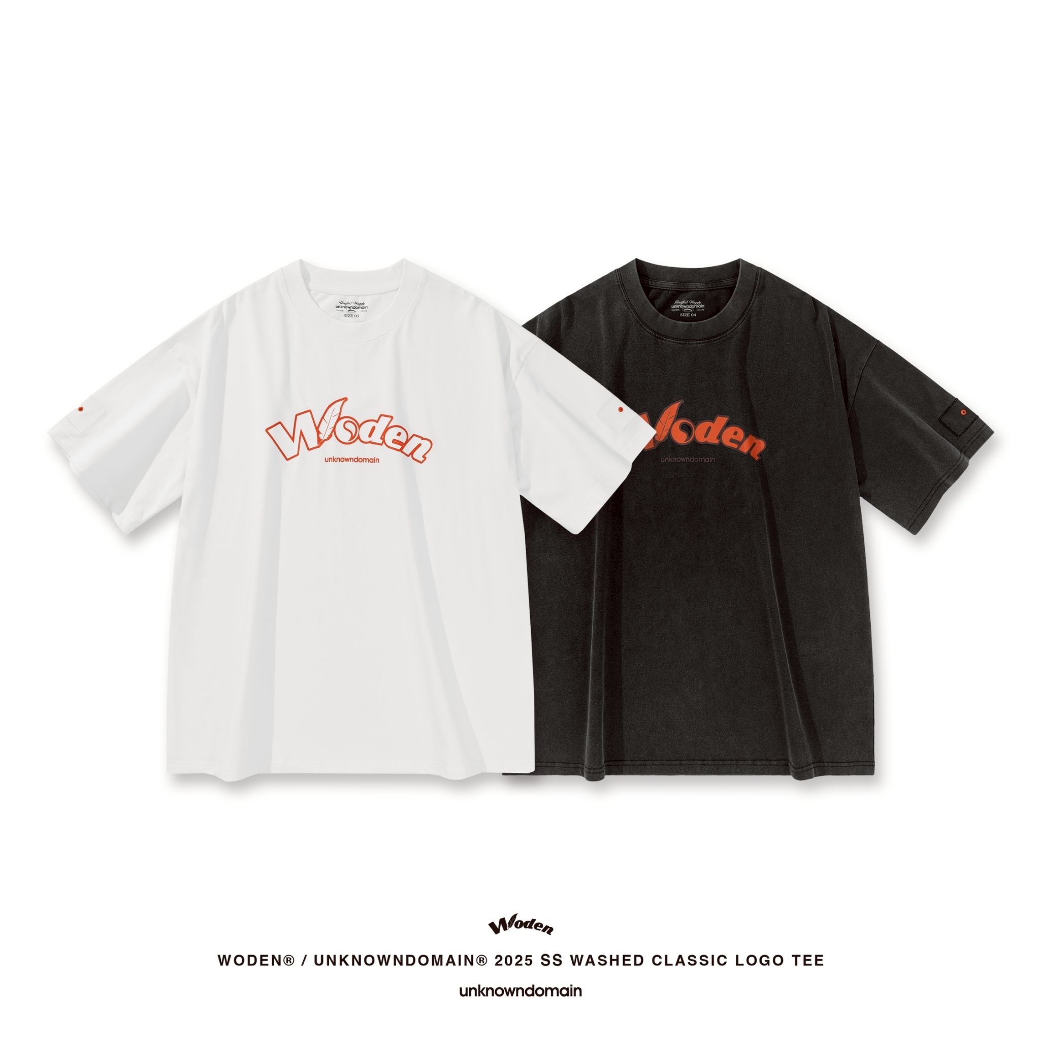 WD 25SS 070 X UD WASHED CLASSIC LOGO TEE