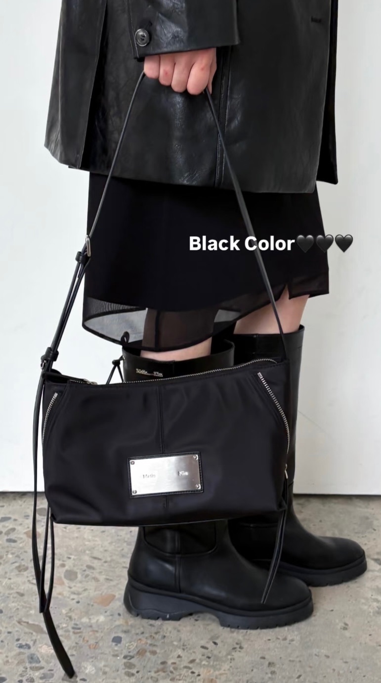 【隨時截單！快閃優惠預訂】MATIN KIM SIDE ZIPPER FABRIC TWO WAY BAG（4色）
