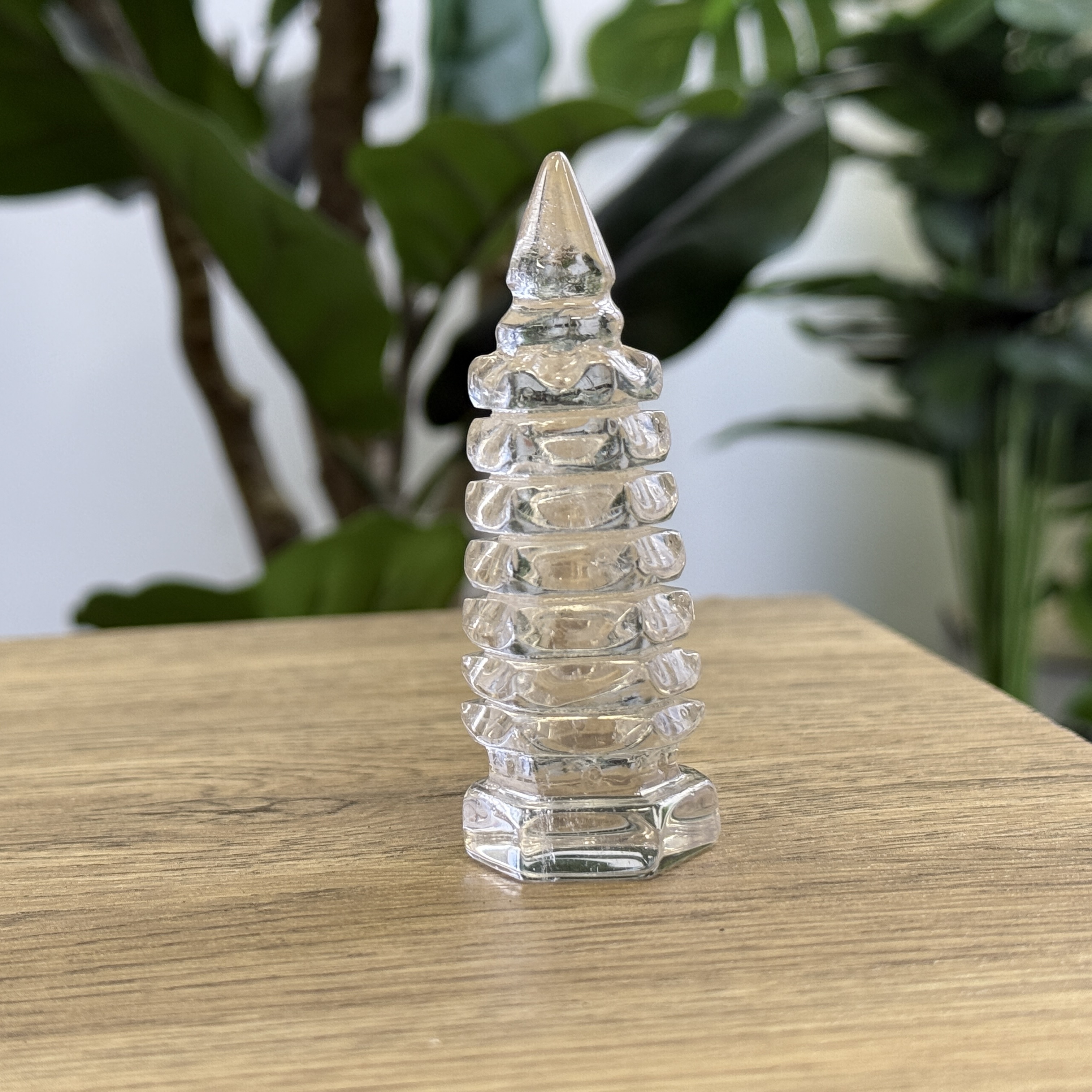 白水晶文昌塔 7.9cm WQ1643