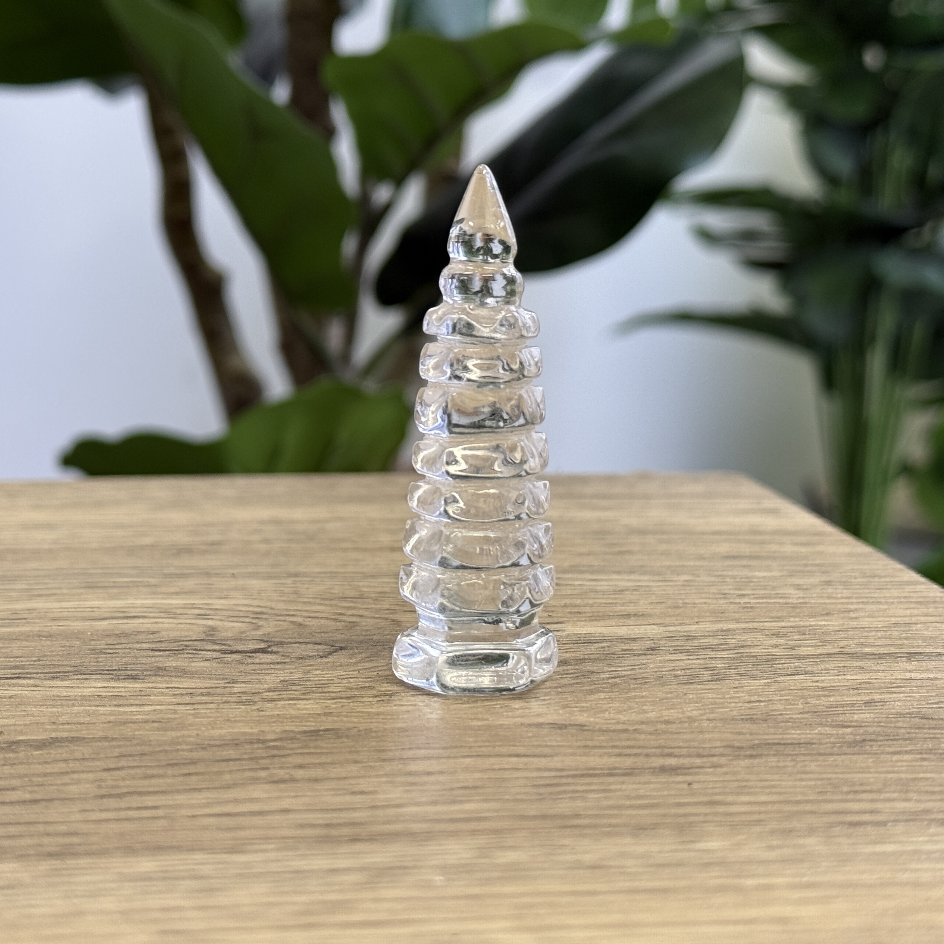 白水晶文昌塔 6.8cm WQ1642