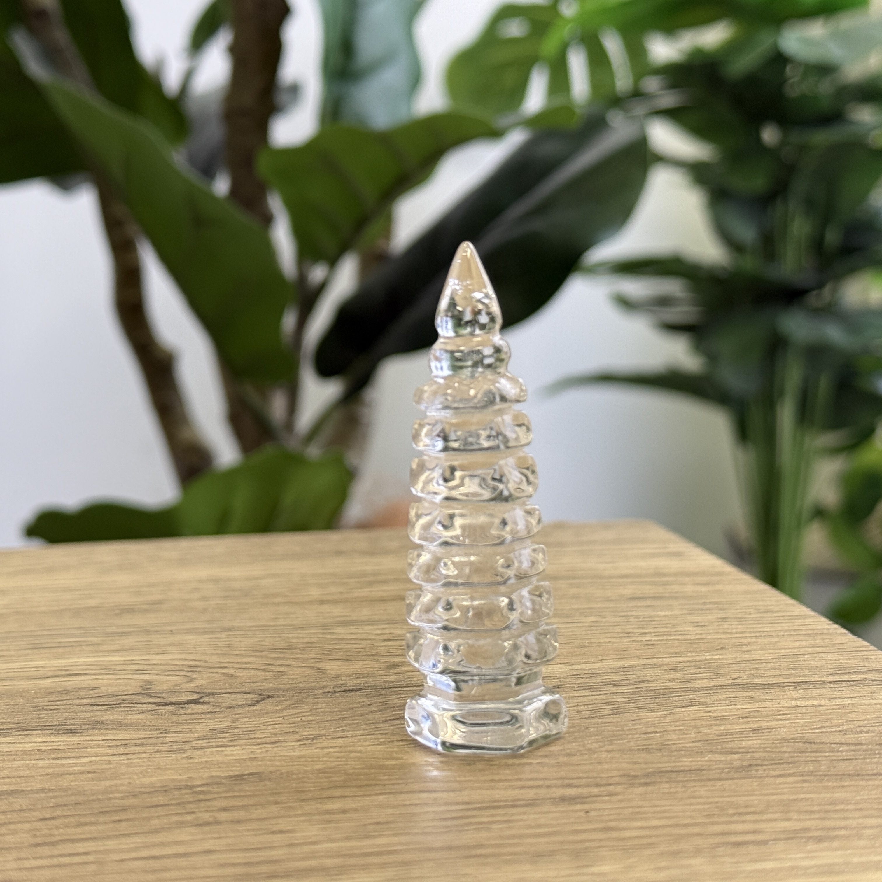 白水晶文昌塔 6.8cm WQ1642