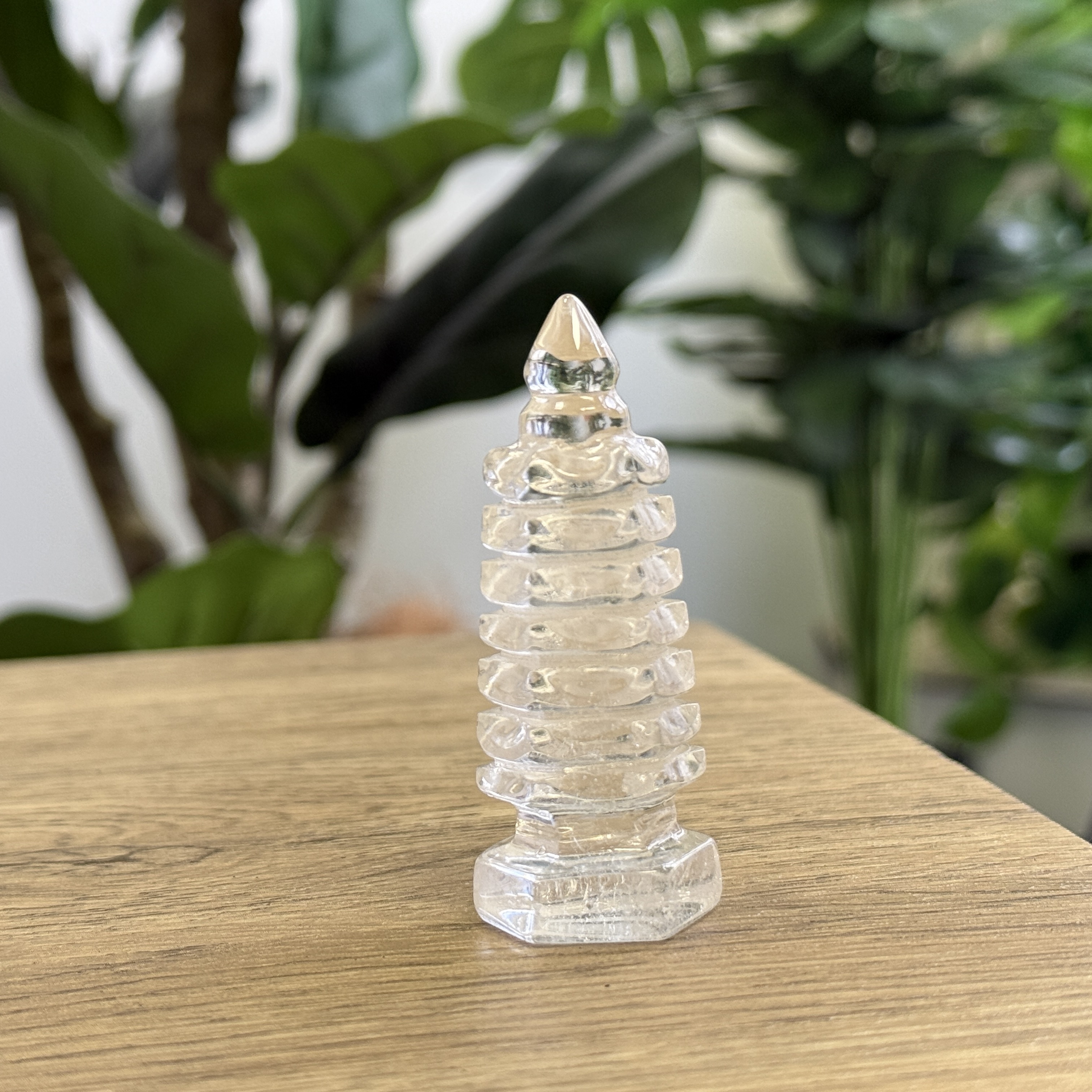 白水晶文昌塔 6.6cm WQ1641