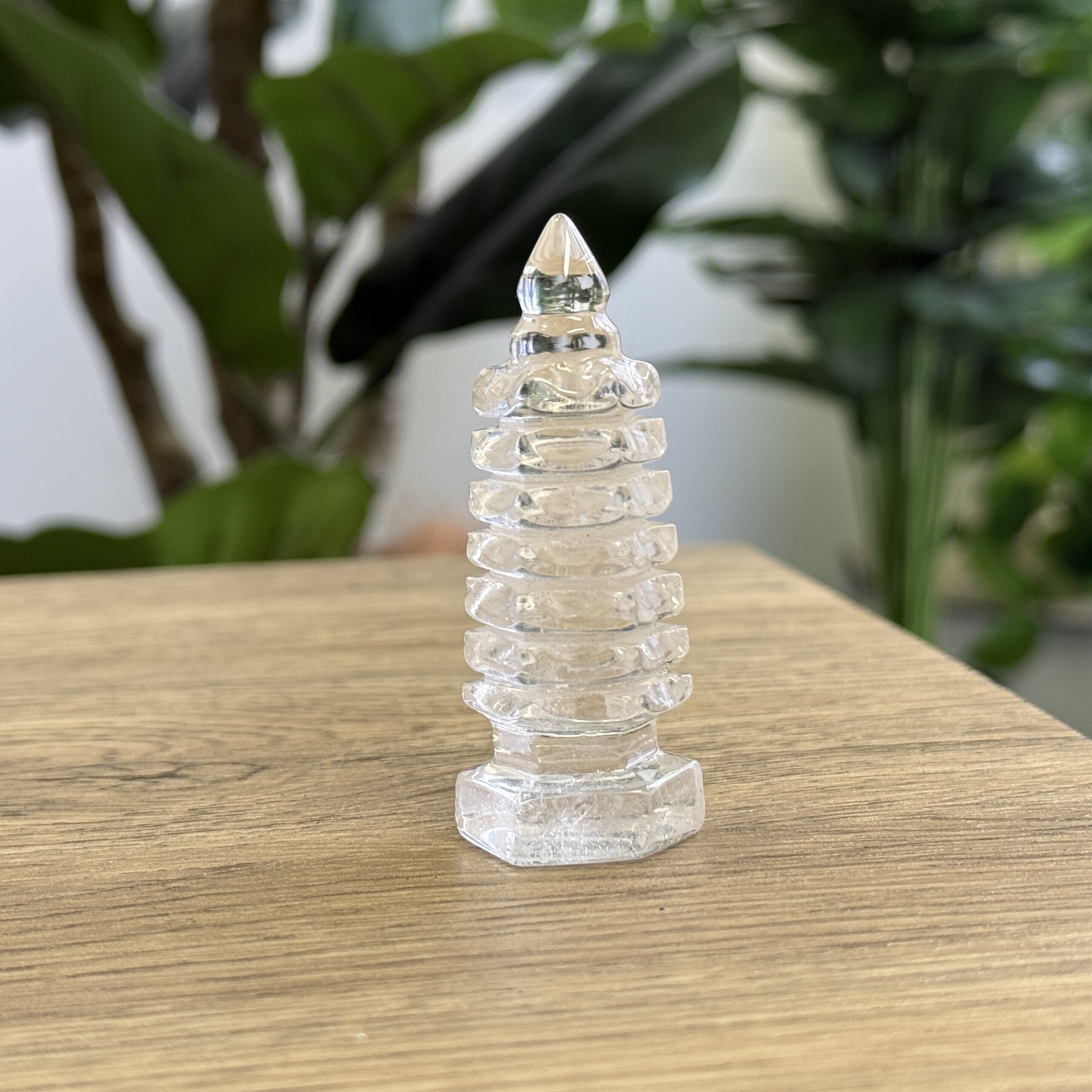 白水晶文昌塔 6.6cm WQ1641