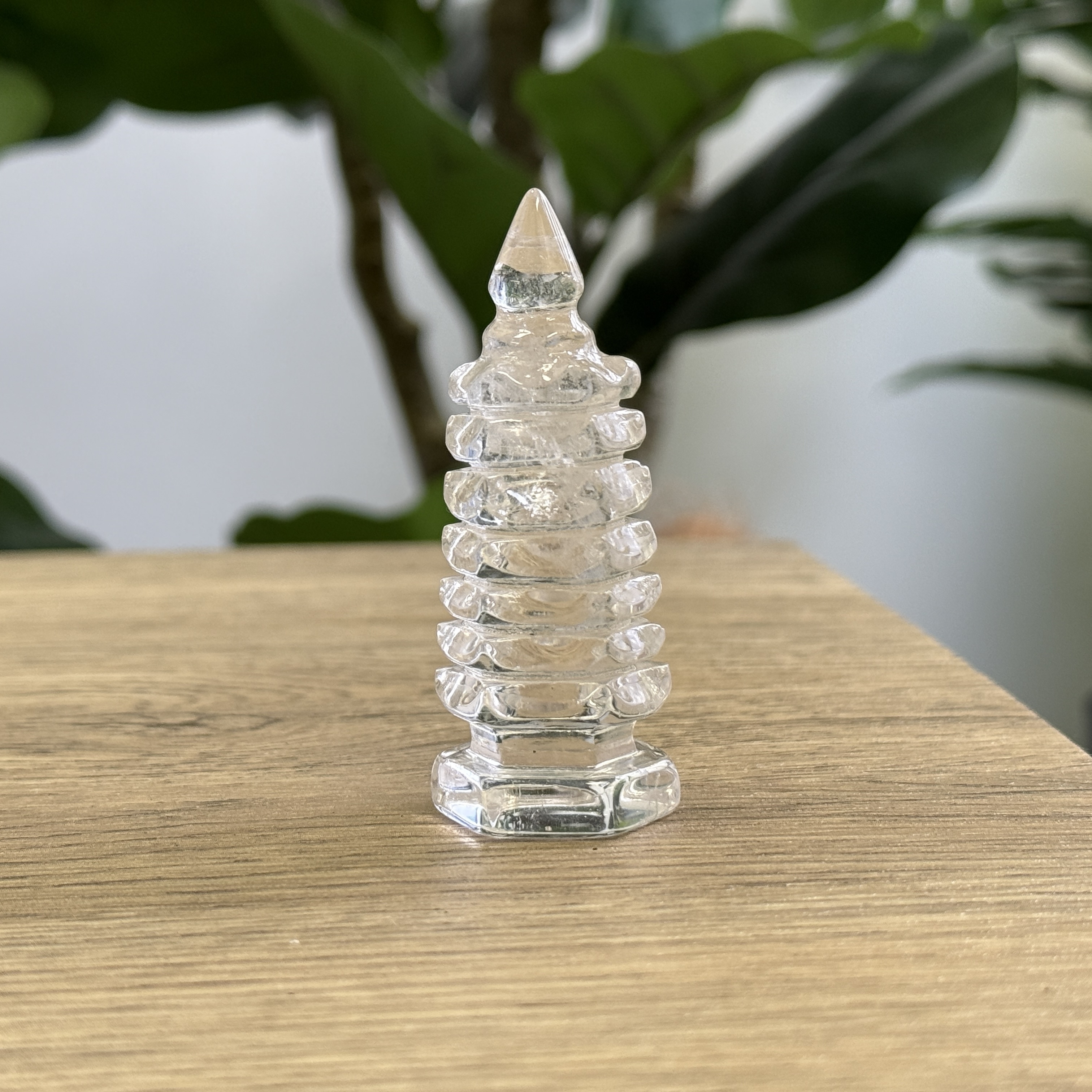 白水晶文昌塔 6.9cm WQ1639