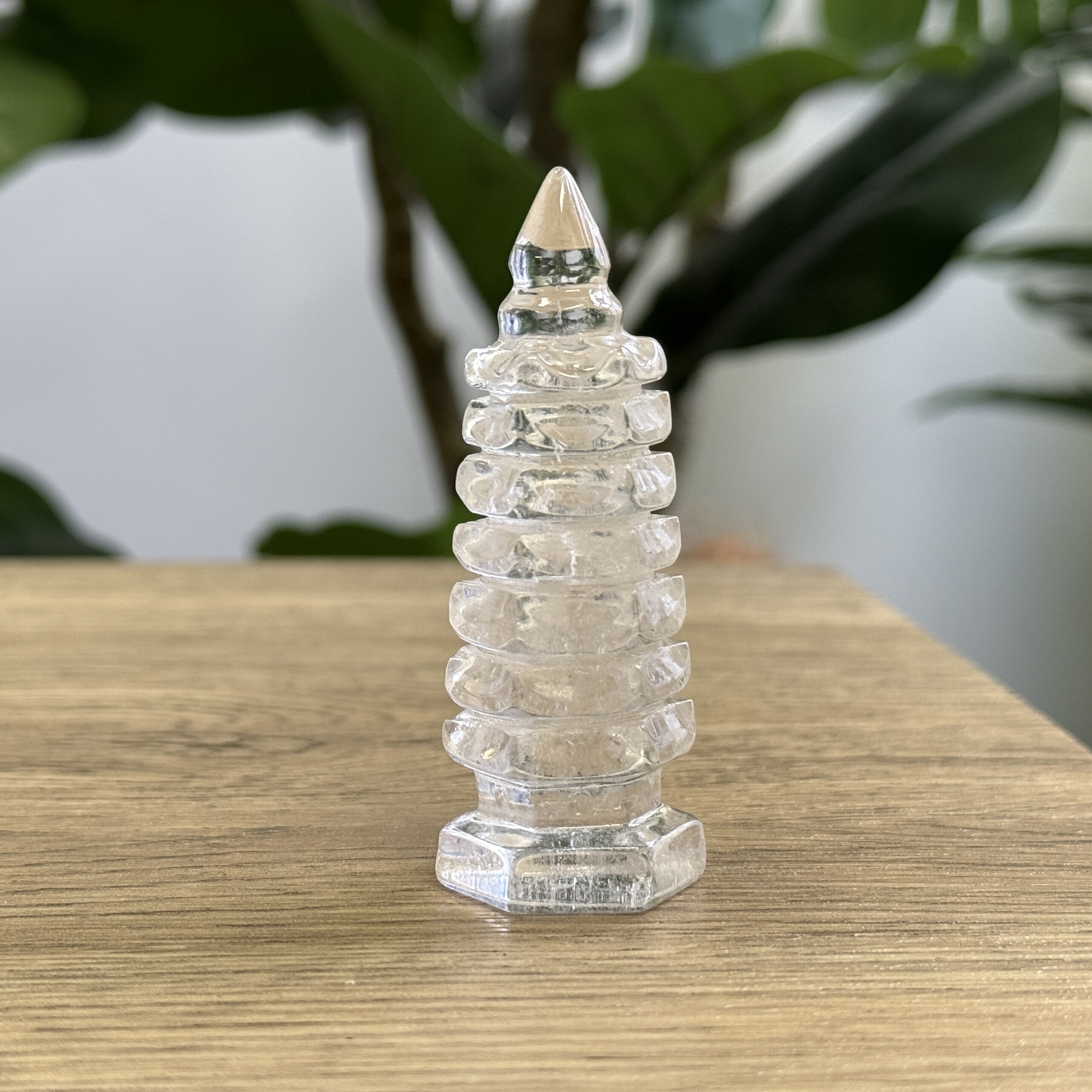 白水晶文昌塔 7.3cm WQ1638