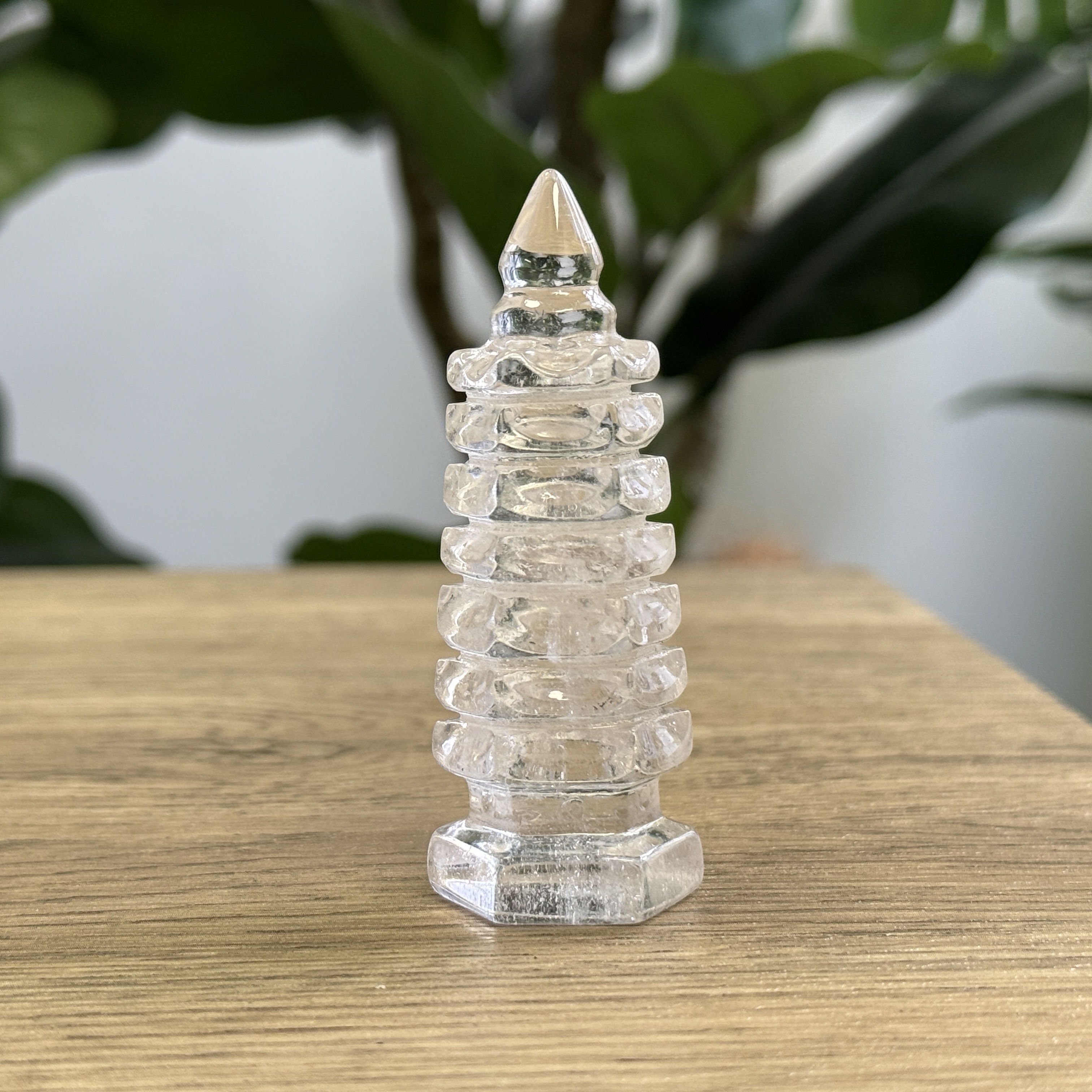 白水晶文昌塔 7.3cm WQ1638