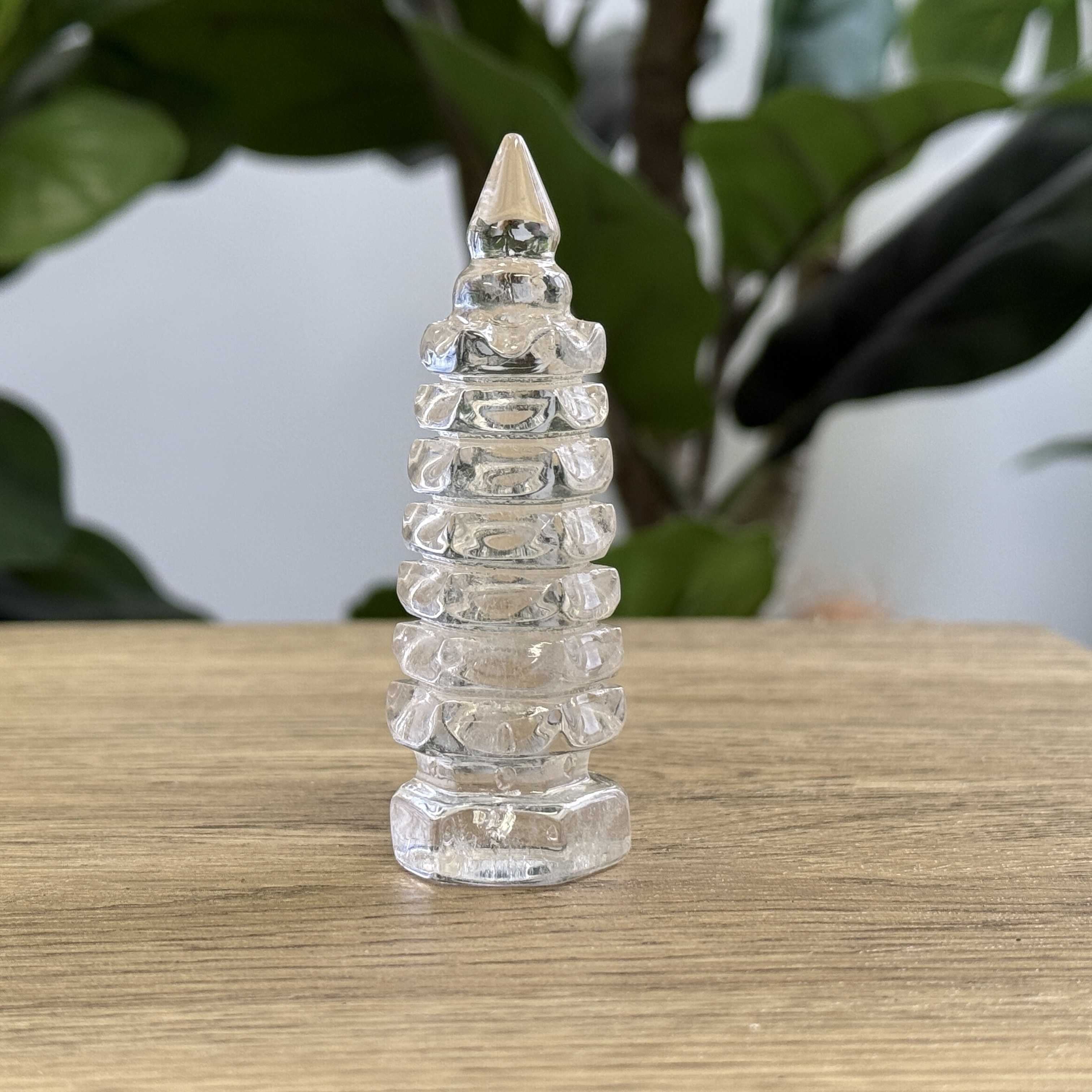 白水晶文昌塔 8.1cm WQ1636