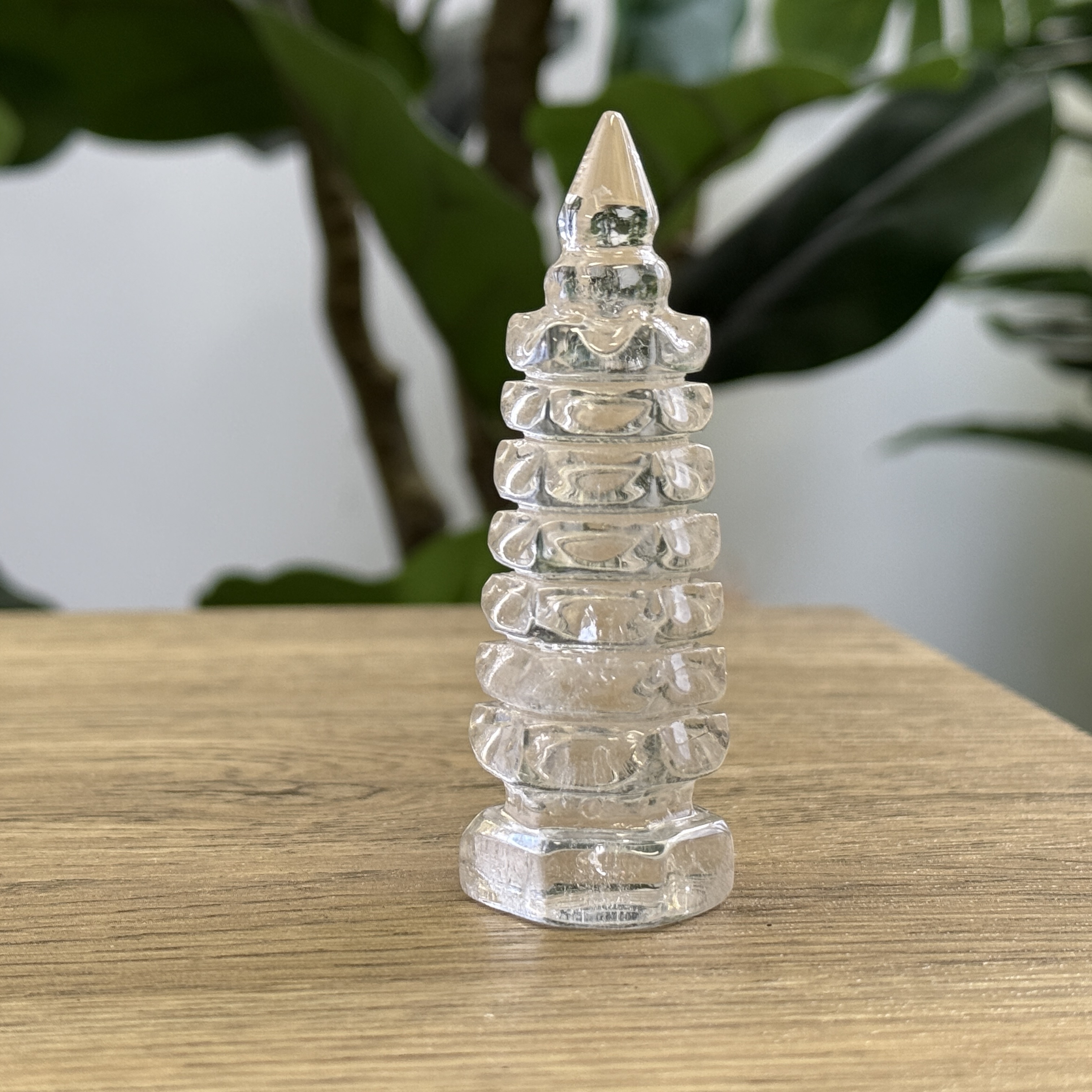 白水晶文昌塔 8.1cm WQ1636