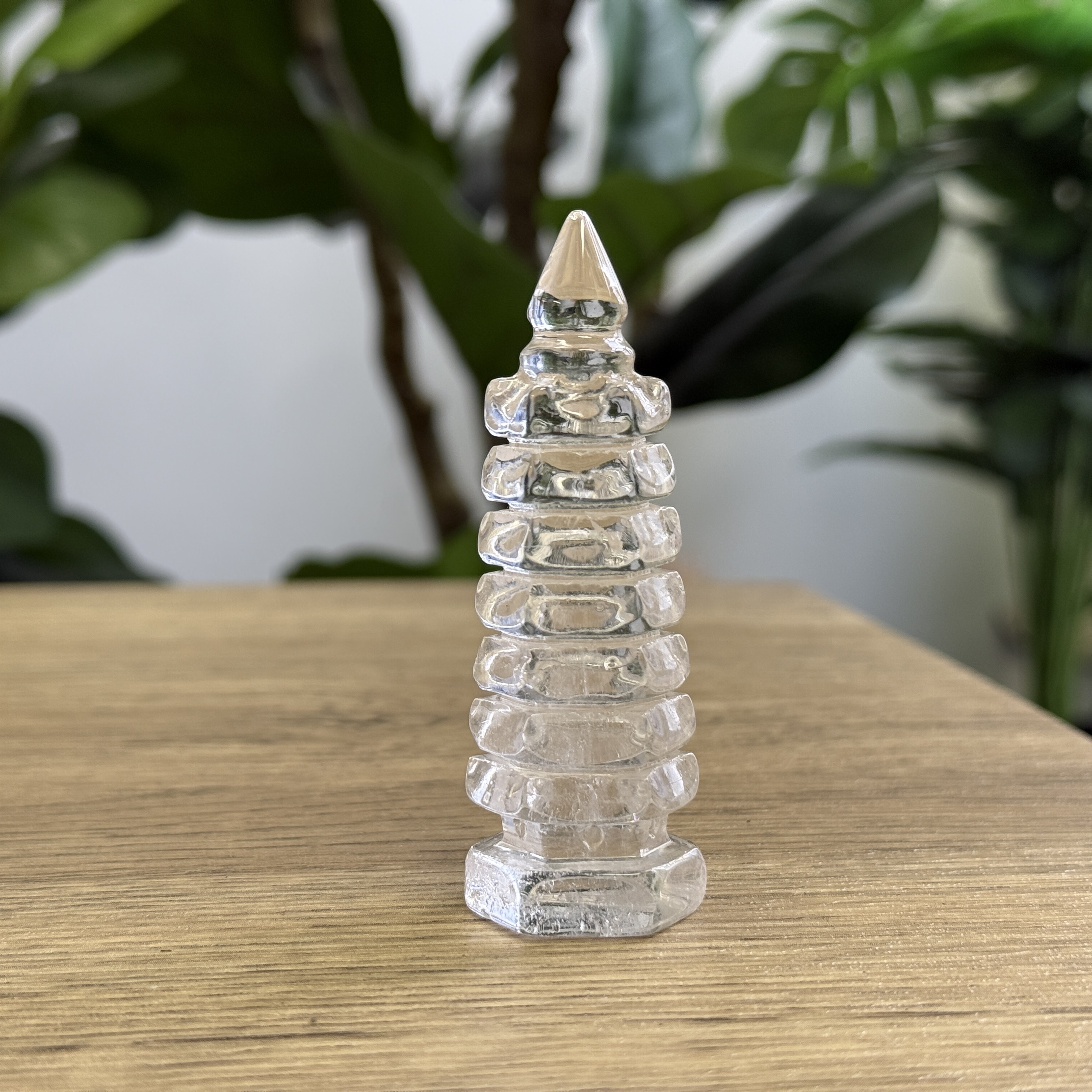 白水晶文昌塔 7.8cm WQ1633