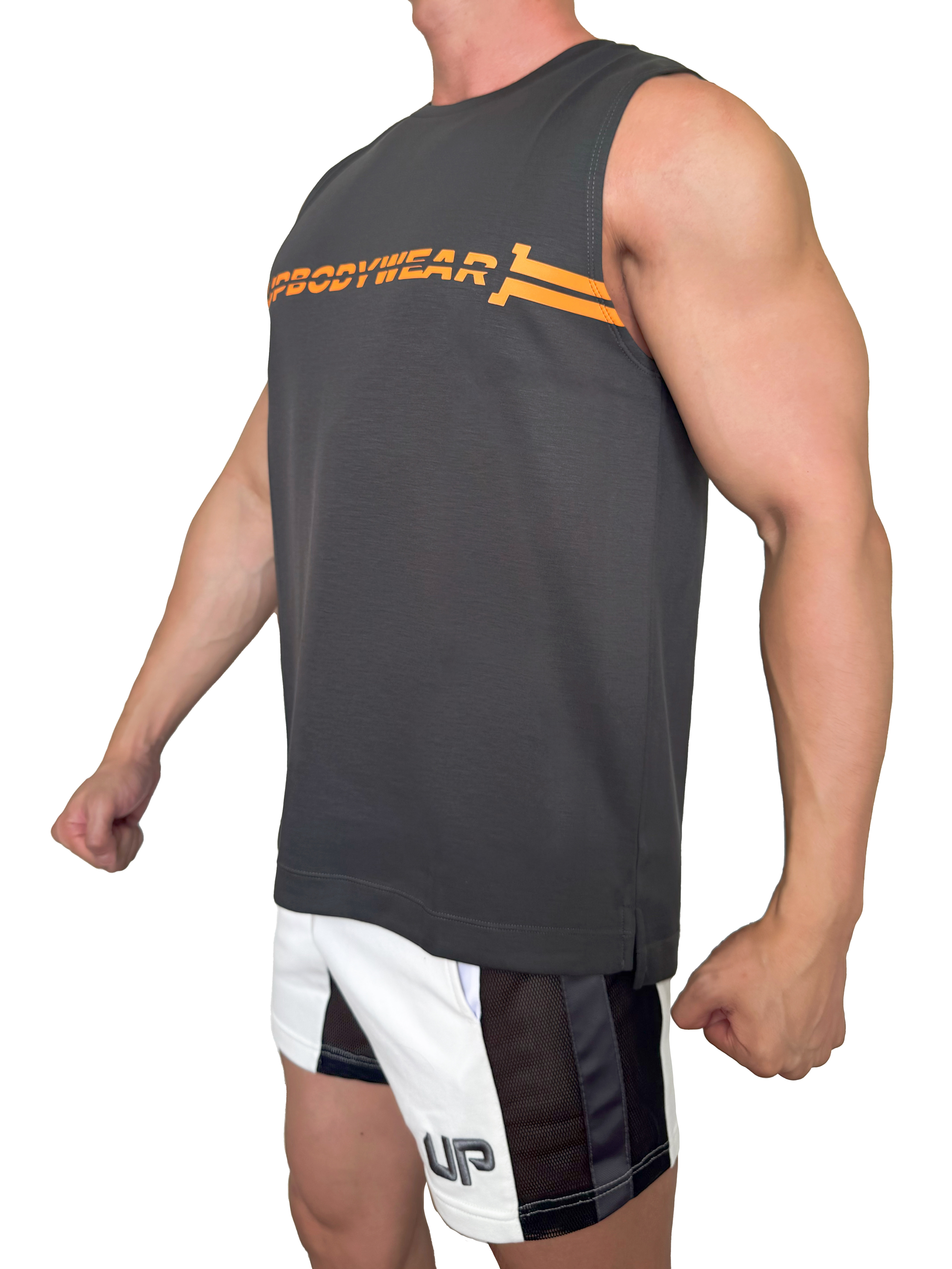 2025 全新系列 - New Logo 寬肩背心 炭灰