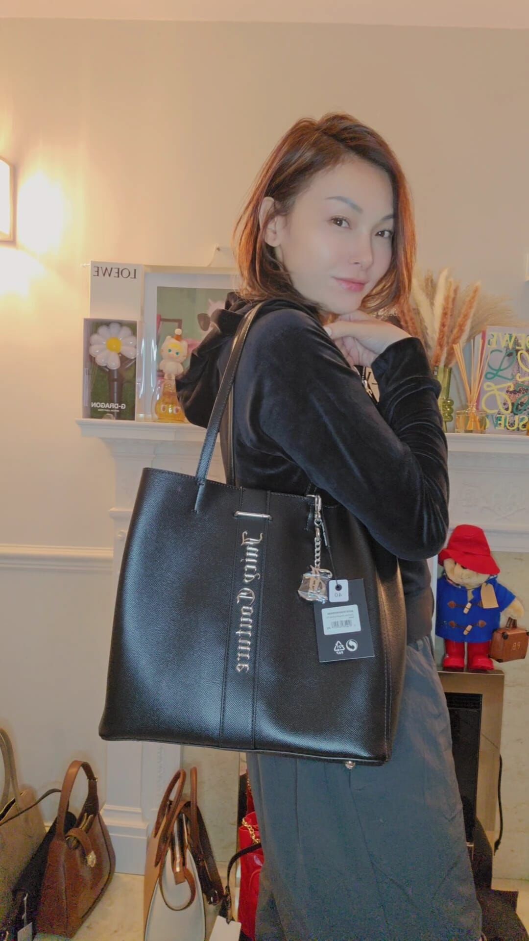 英國代購 (獨立訂單)-JUICY COUTURE BLK Tote
