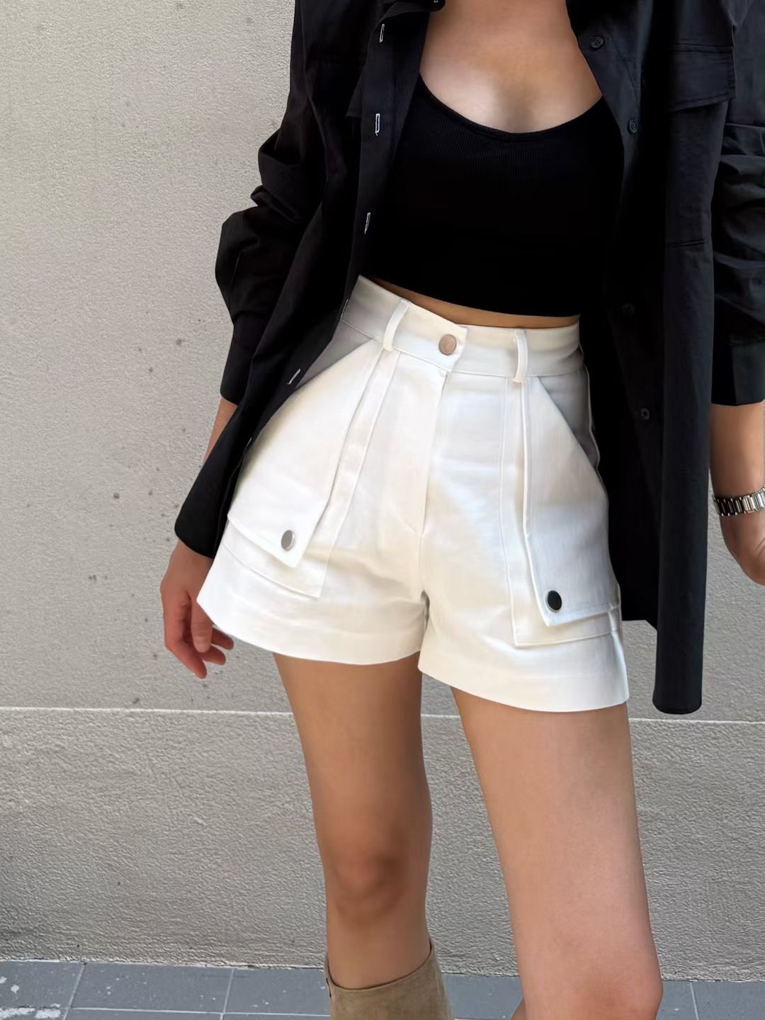 三角折口袋短褲