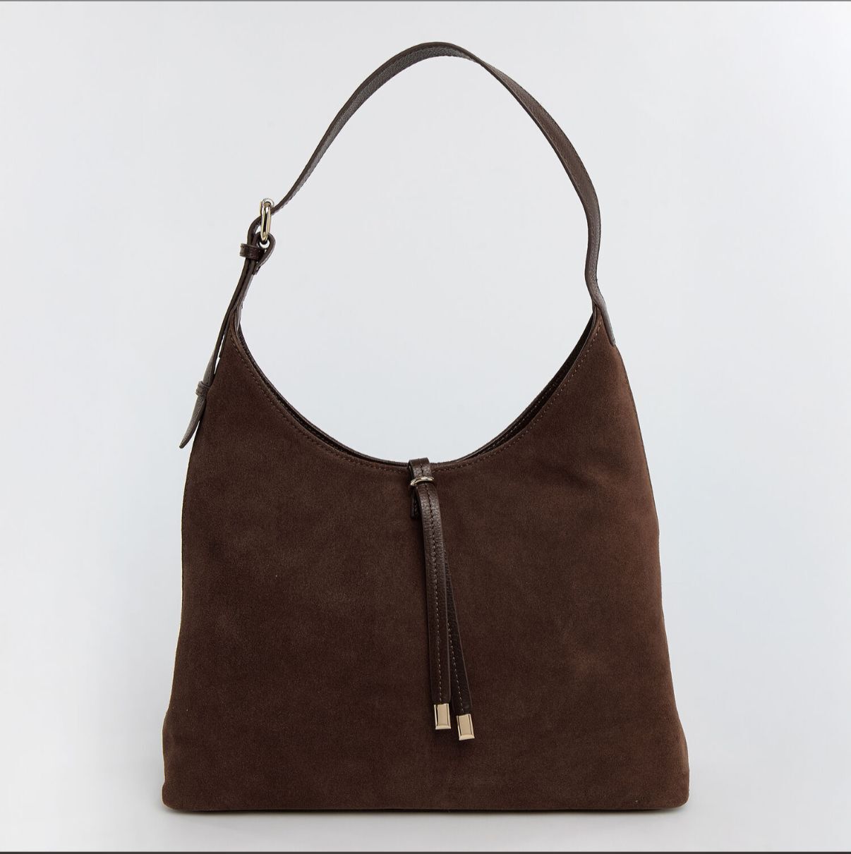 英國代購 (獨立訂單)- BRAMPTON Black Suede Tote&nbsp;Bag