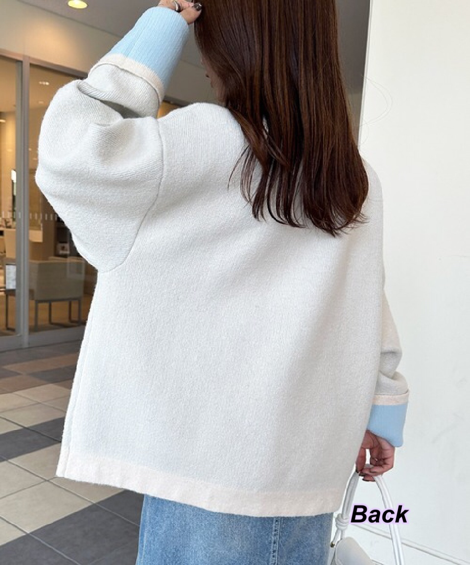 10/9 日系女裝新款手袖反色外套/4 色