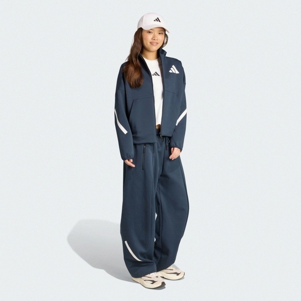 Adidas 愛迪達 W Z.n.e. Fz JW5320 女 立領外套 運動外套 休閒穿搭 深藍 白 亞版