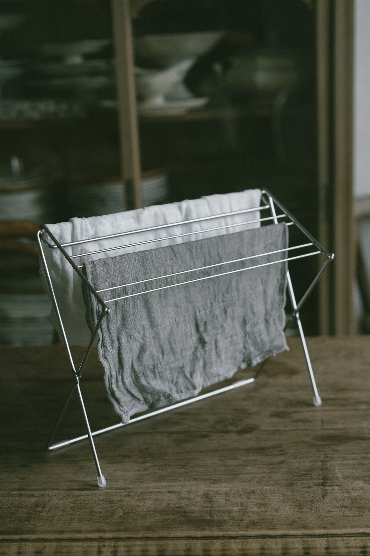 AUX 日本製可折疊輕便抹布架