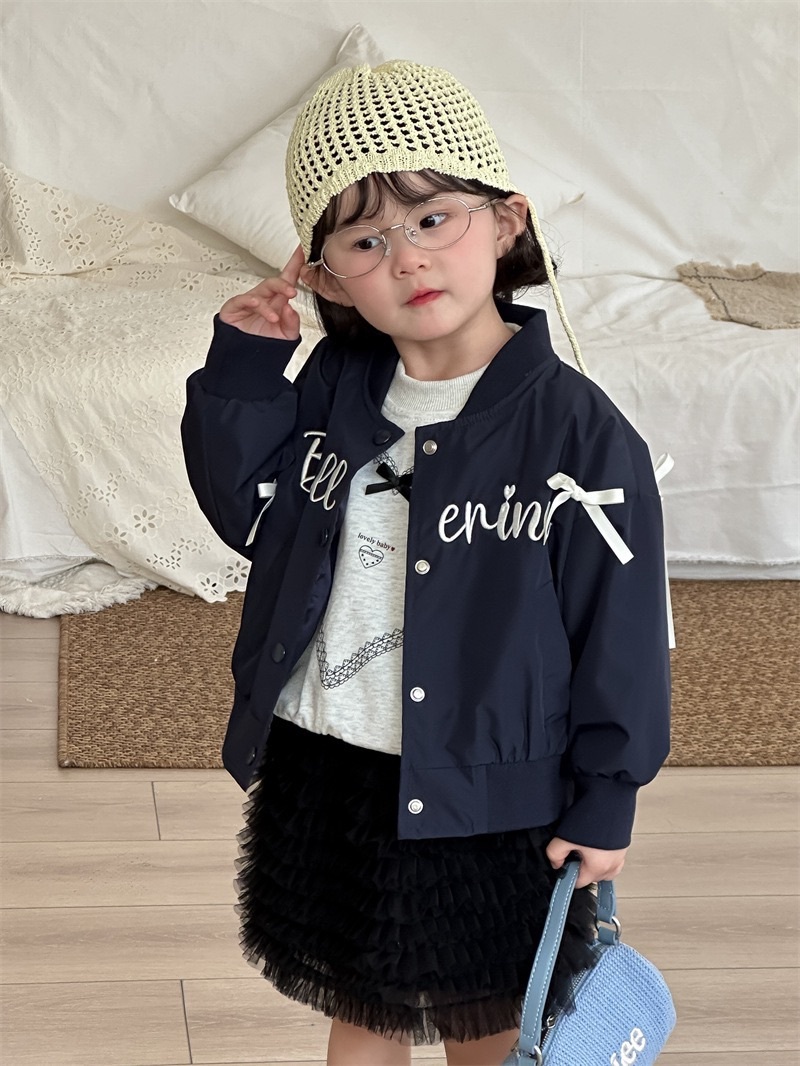 緞帶蝴蝶結棒球外套