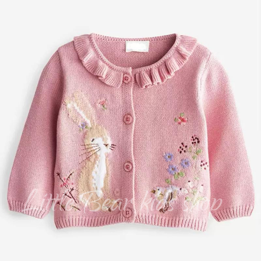 (現貨) 女童針織刺繡外套
