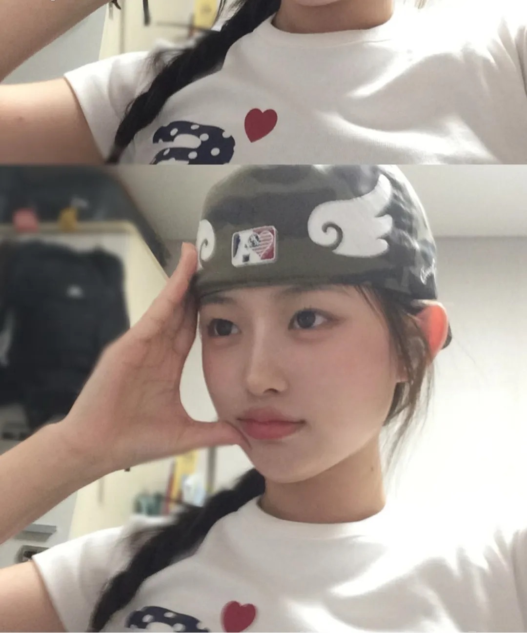 韓國🇰🇷連線 aeae AE Symbol Angel Wing Cap 全封帽 天使之翼 翅膀帽 刺繡 迷彩 灰色 (任買兩件711免運)/預購