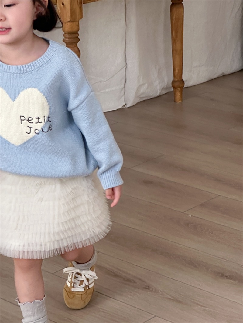 寶寶藍愛心毛衣