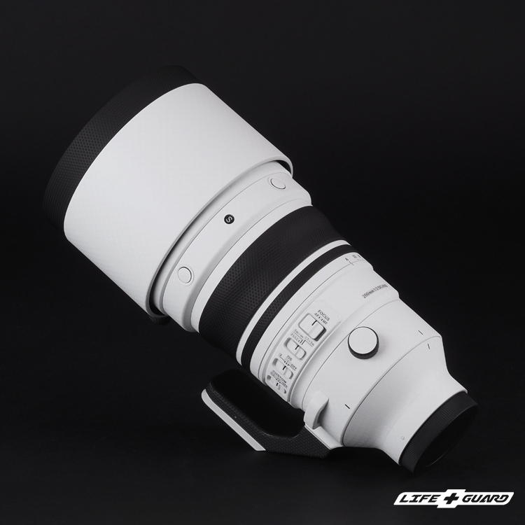 LIFE+GUARD 貼膜安裝示意圖，適用 SIGMA 200mm F2 DG OS  Sports