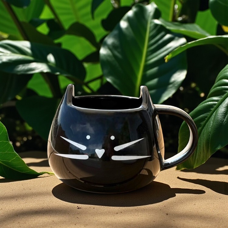 貓咪造型陶瓷馬克杯