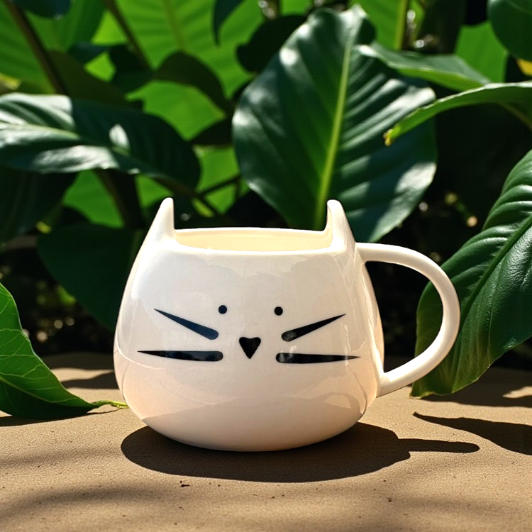 貓咪造型陶瓷馬克杯