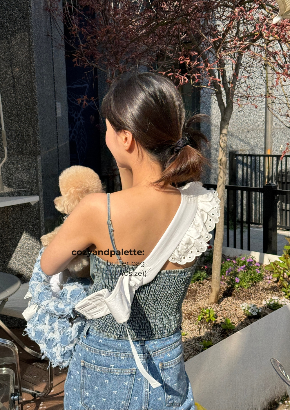 COZY-N 奶油外出提包（牛仔版)