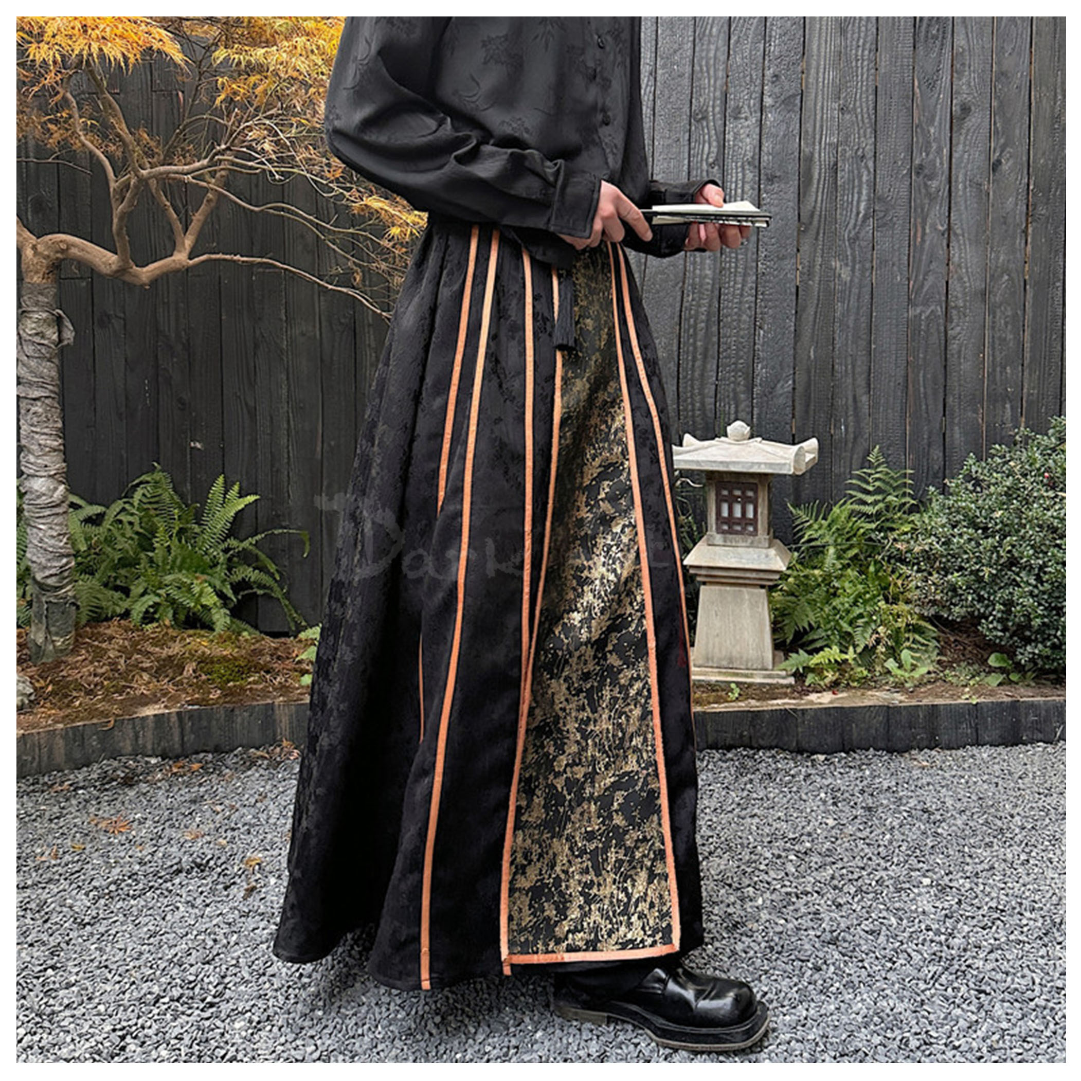 侯-中國風宮廷男仕大擺長裙 (概念暗黑)