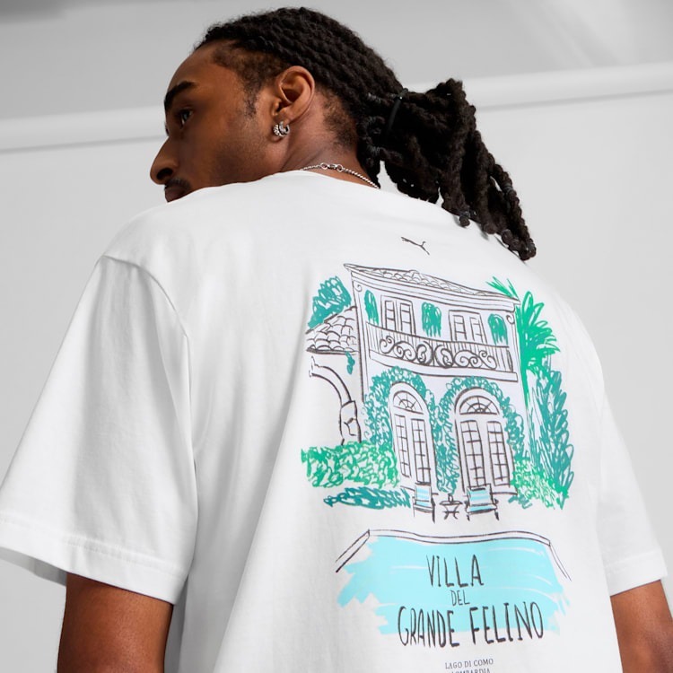 PUMA 短T 流行系列 VILLA 白 圖案 短袖 T恤 男 68956702