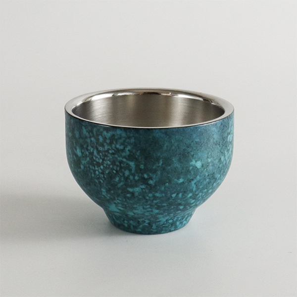 福介商店｜【折燕ORI-EN】星空藍雙層清酒杯