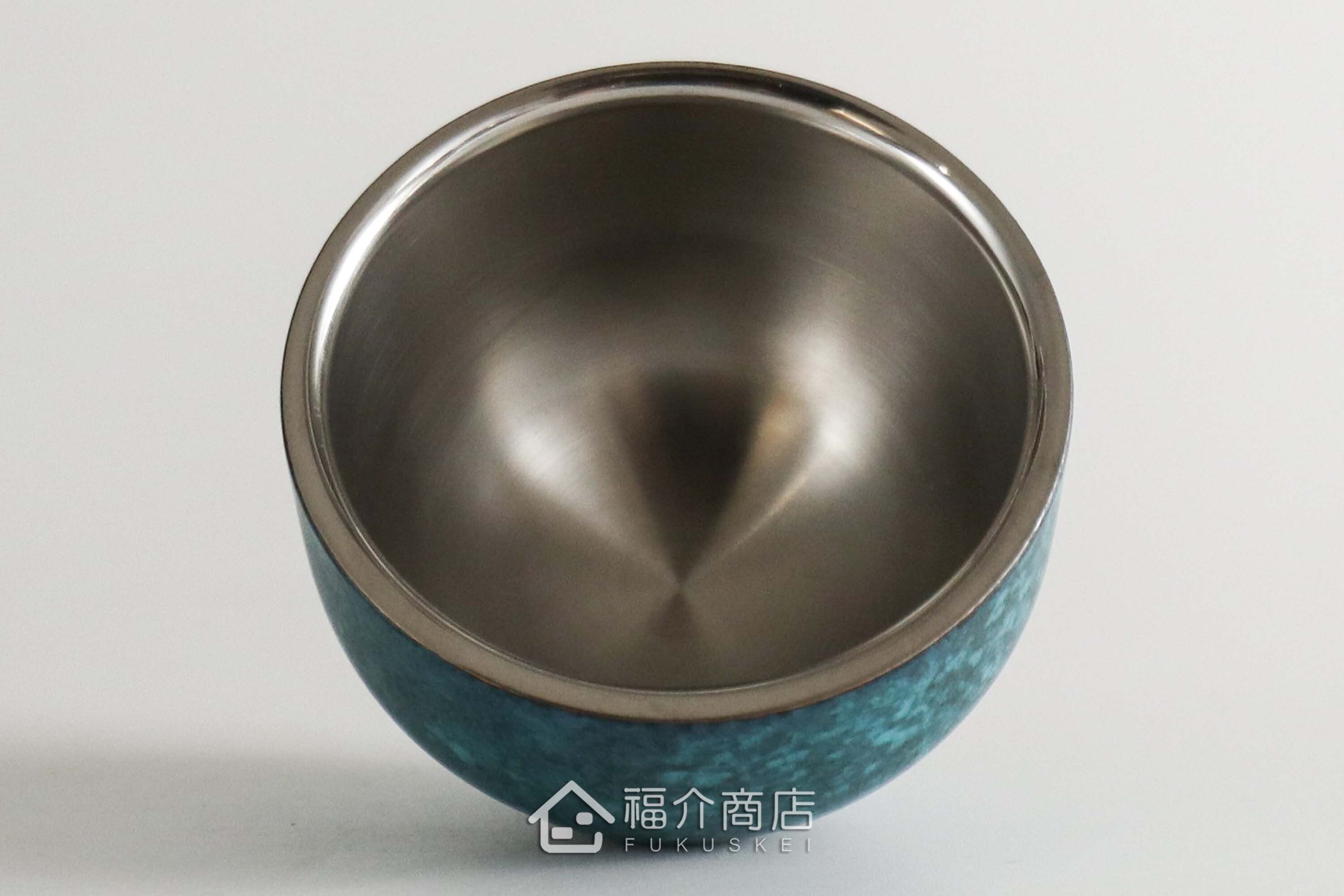 用於盛裝日本茶或清酒飲料用的星空藍造型不鏽鋼材質50ml雙層保溫杯