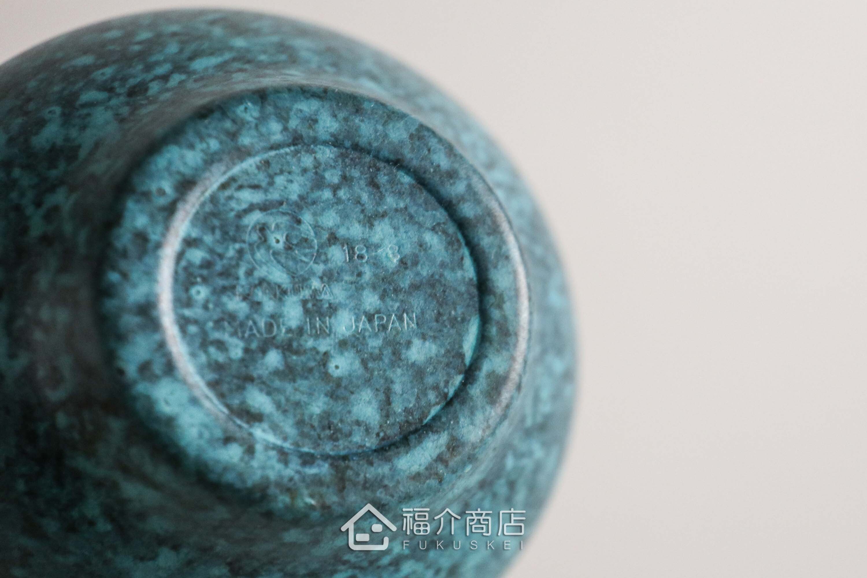 用於盛裝日本茶或清酒飲料用的星空藍造型不鏽鋼材質50ml雙層保溫杯