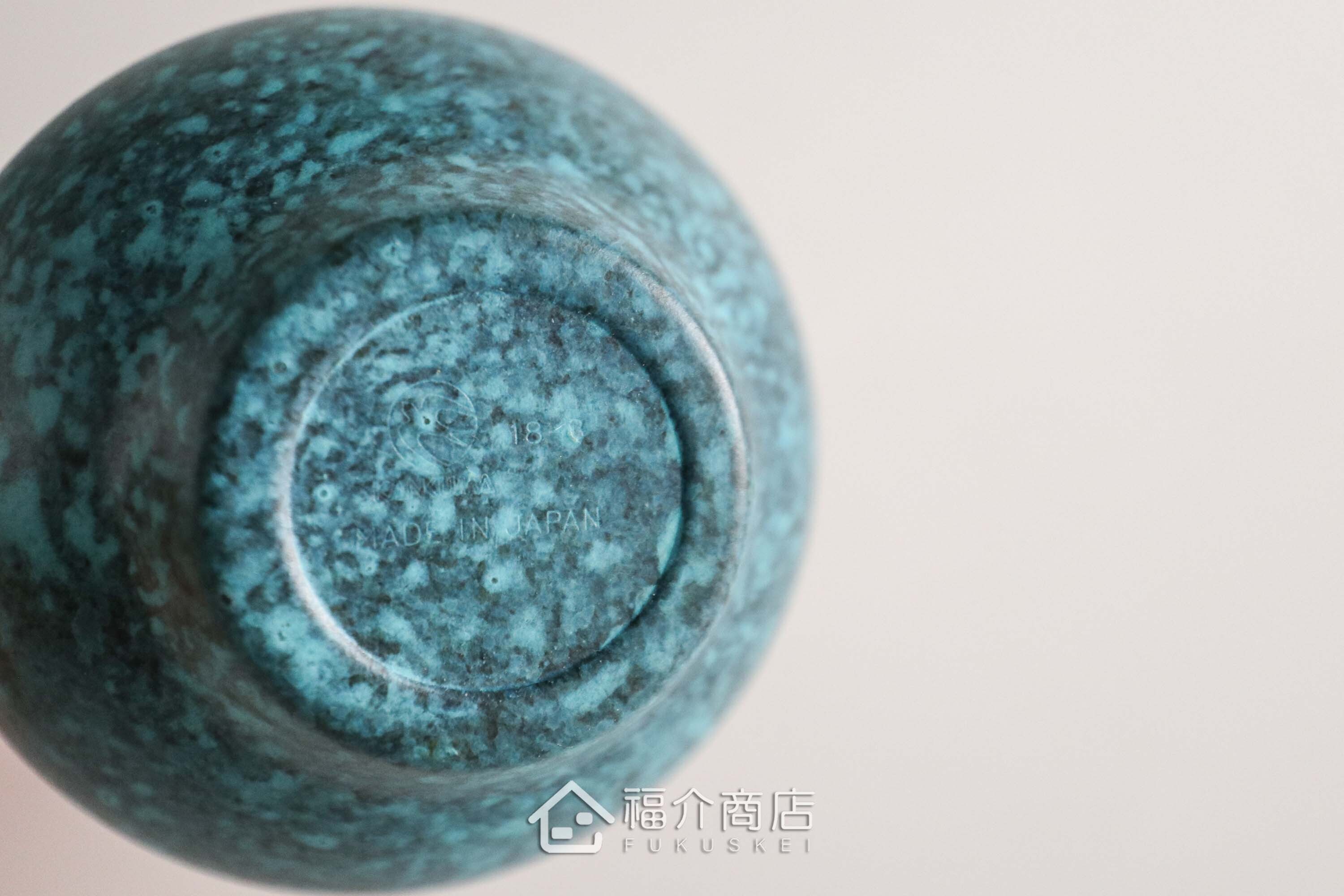 用於盛裝日本茶或清酒飲料用的星空藍造型不鏽鋼材質50ml雙層保溫杯