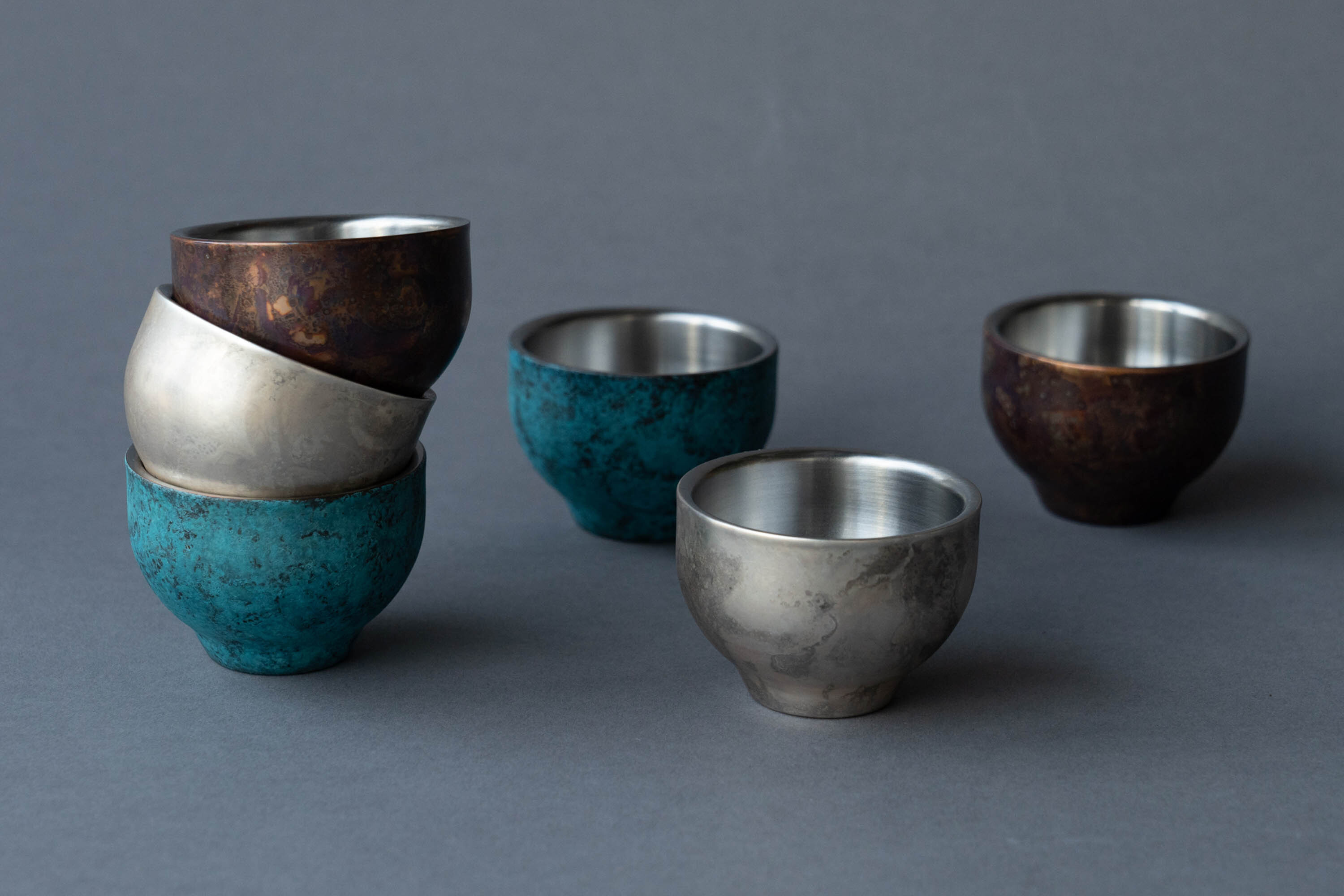 用於盛裝日本茶或清酒飲料用不鏽鋼材質50ml雙層保溫杯