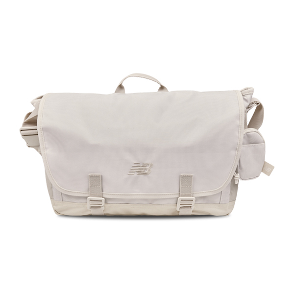 NEW BALANCE 側背包 NB 米白 休閒 大容量 包包 LAB23200LIN