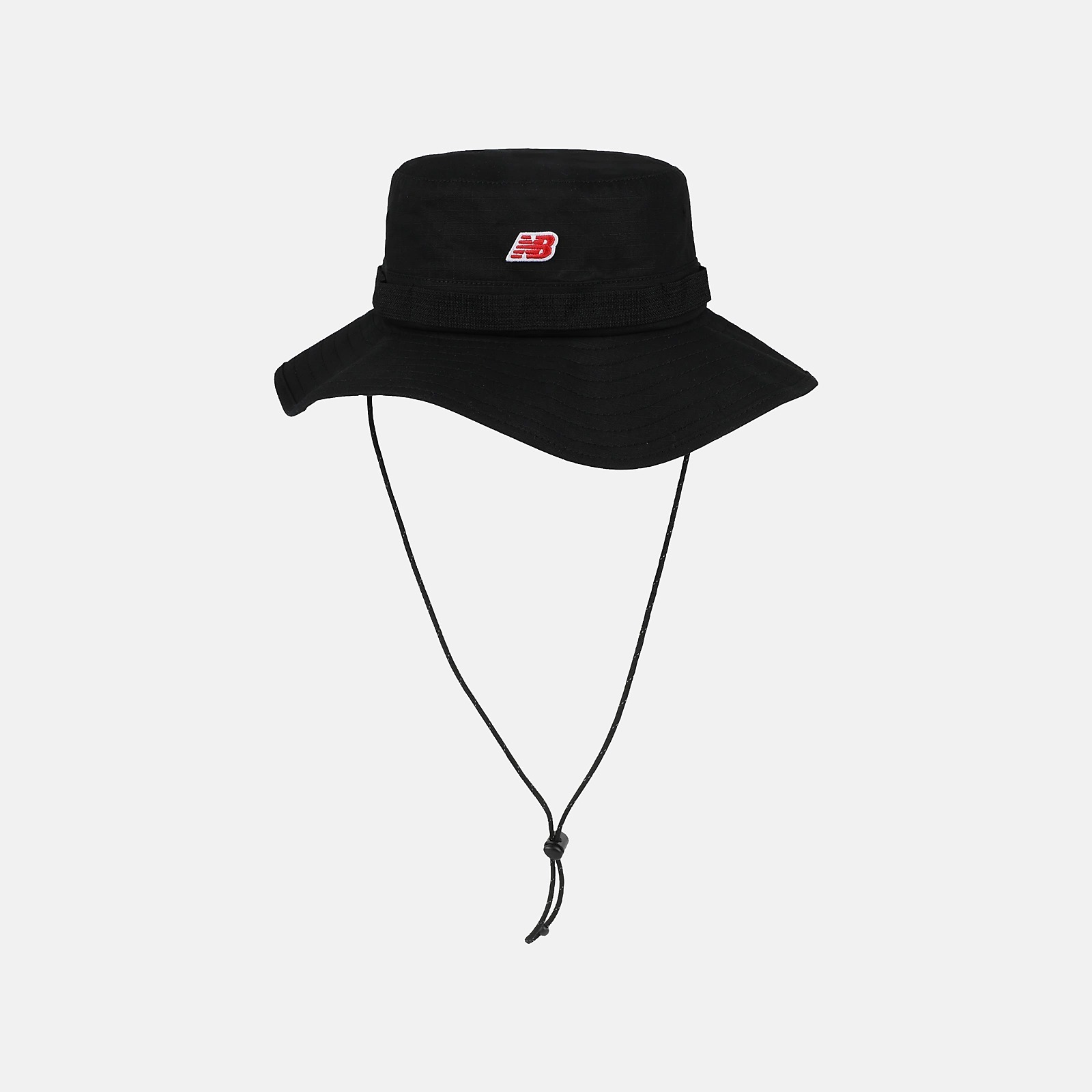 NEW BALANCE 漁夫帽 NB 黑色 刺繡LOGO 帽子 LAH51019BK