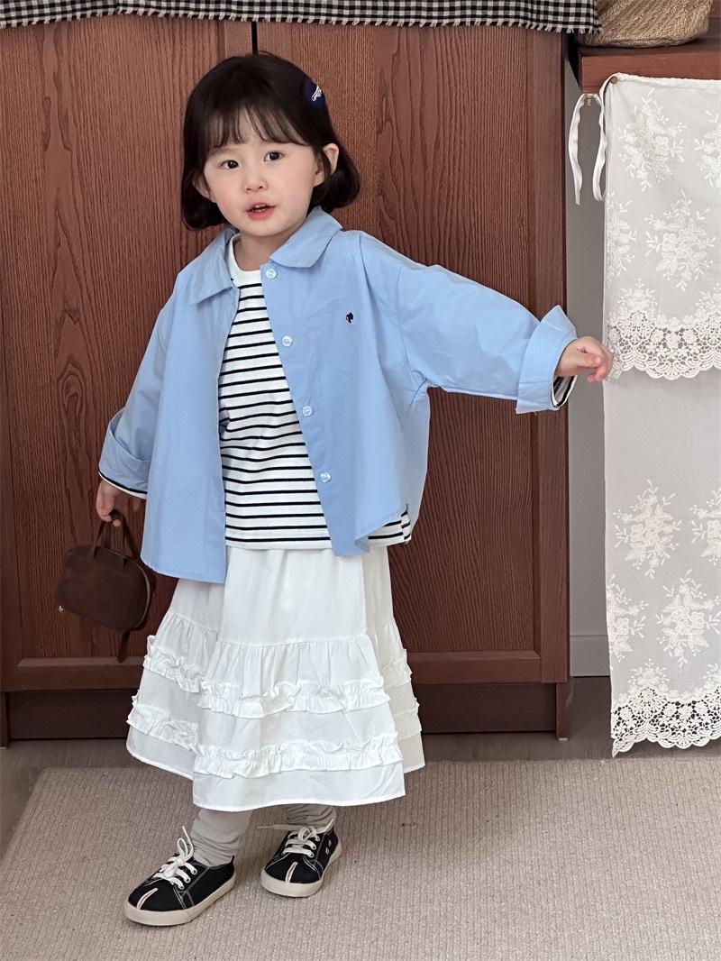 寶寶藍企鵝領子上衣