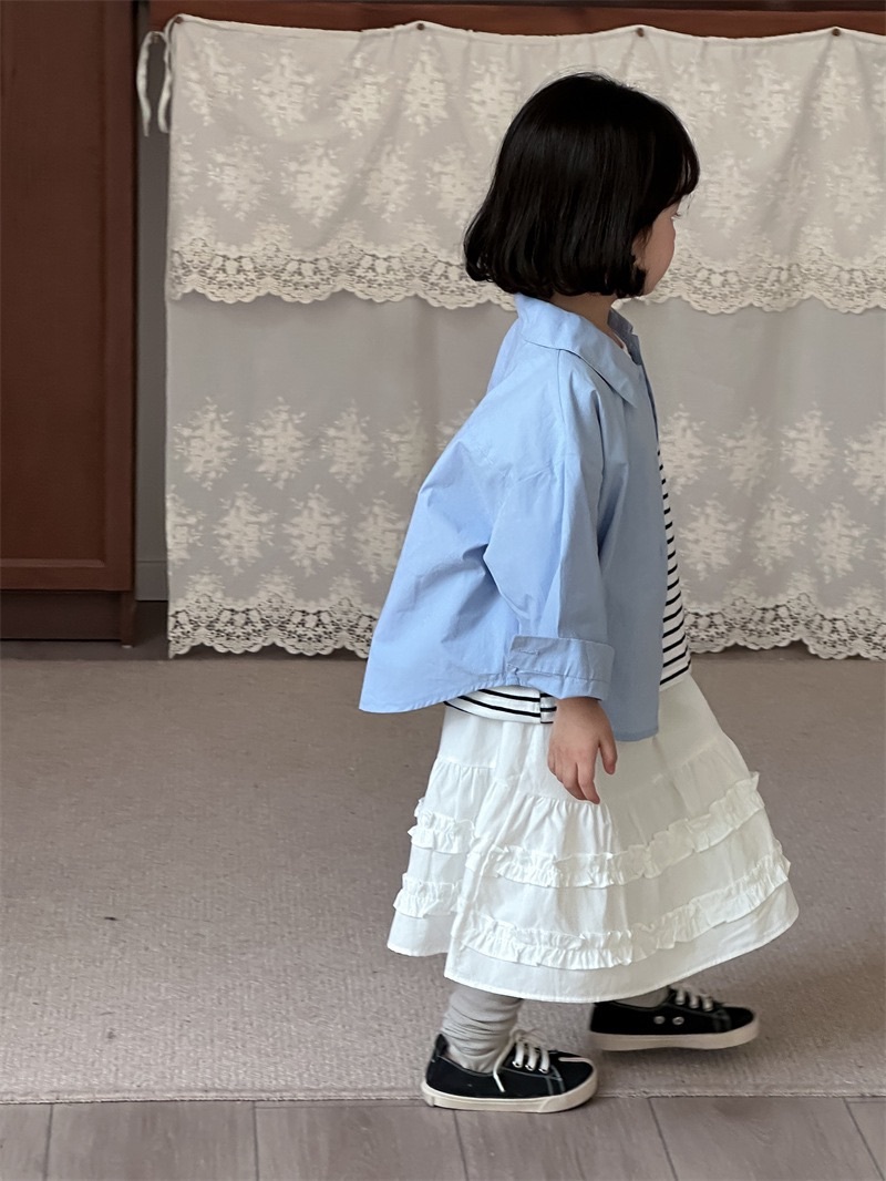 寶寶藍企鵝領子上衣